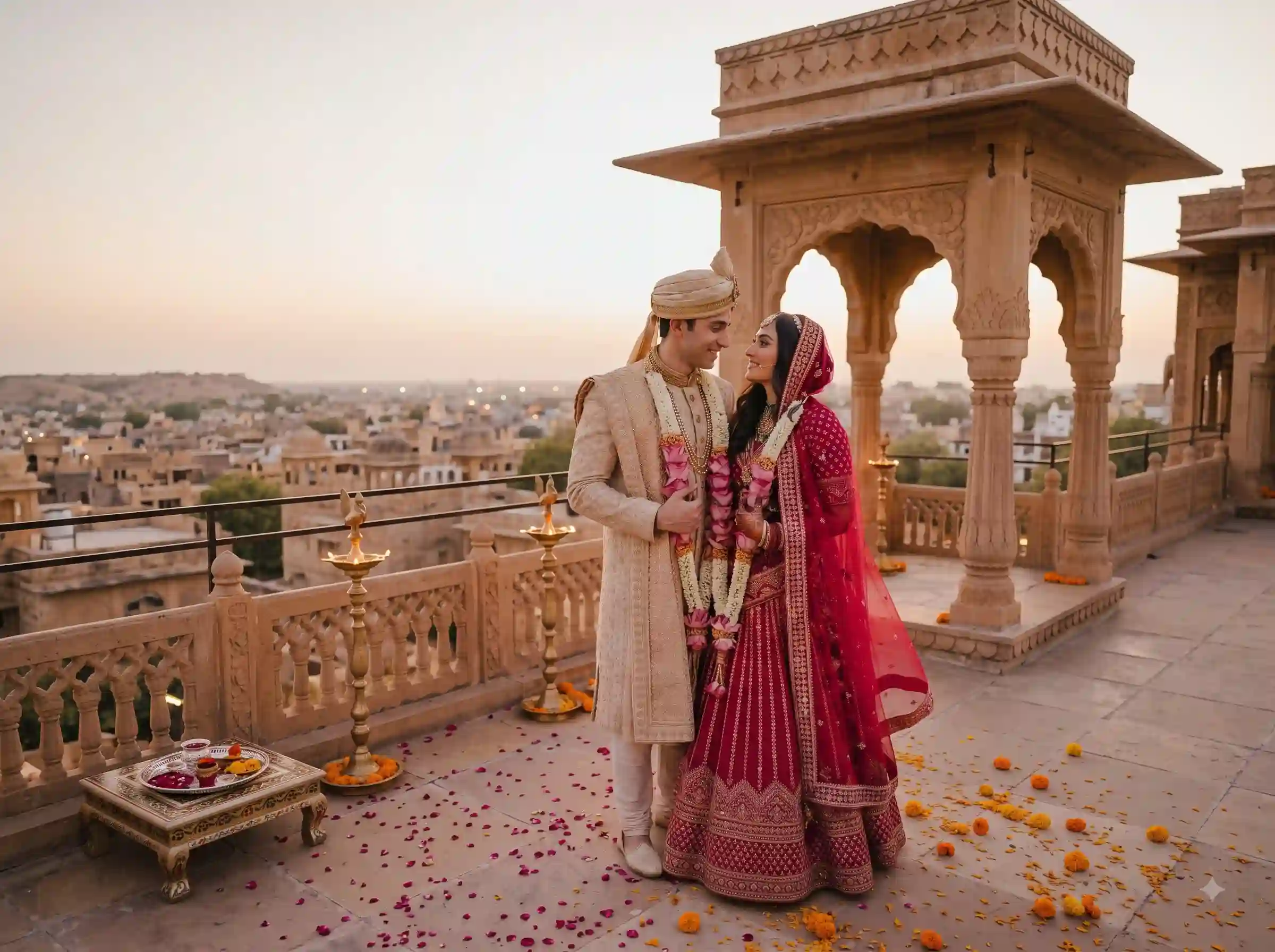 Royal Indian Wedding Couple